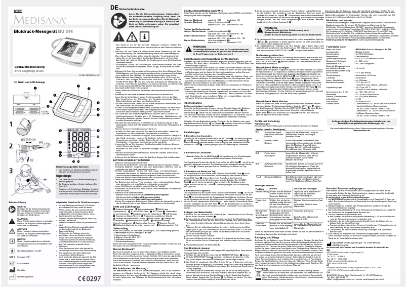 Página 1 del manual Manual de usuario Medisana BU 514