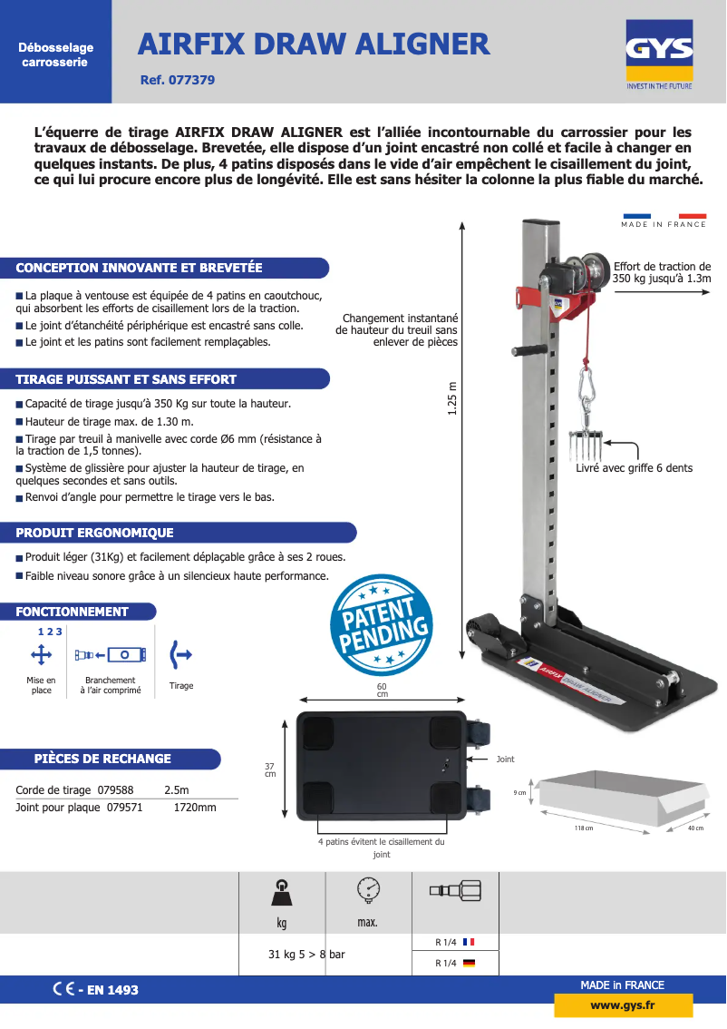 Imagen de la primera página del manual del dispositivo Airfix Draw Aligner