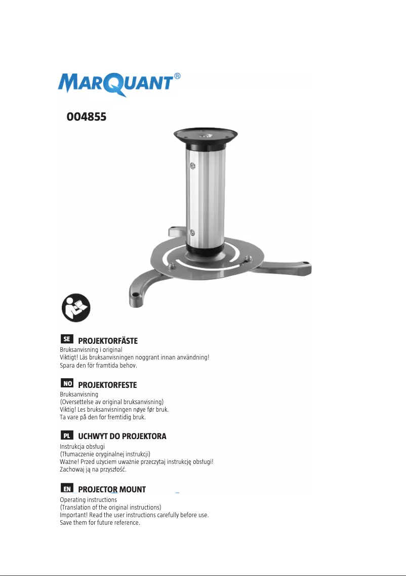 Página nº 1 - Manual de usuario Marquant 004-855