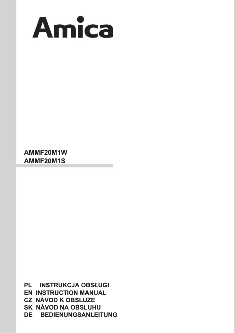 Página 1 del manual Manual de usuario Amica AMMF20M1S