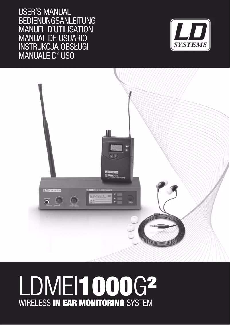 Imagen de la primera página del manual del dispositivo MEI 1000 G2