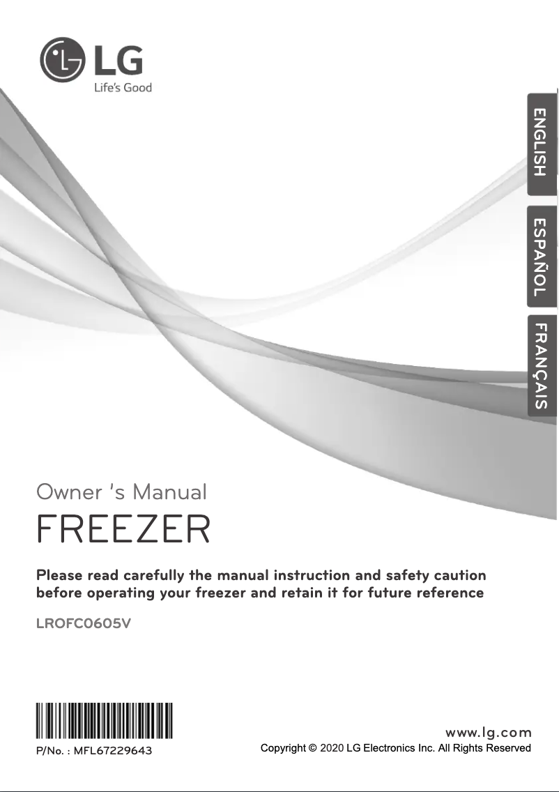 Imagen de la primera página del manual del dispositivo LROFC0605V