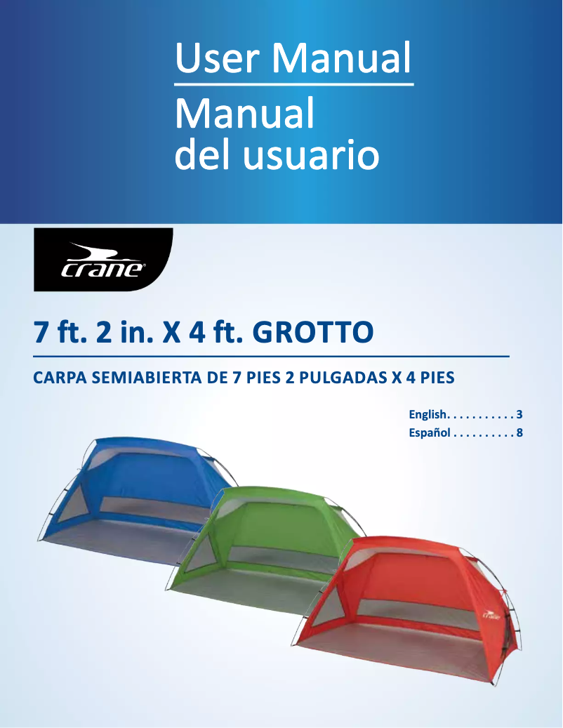 Página 1 del manual Manual de usuario Crane Grotto 55912