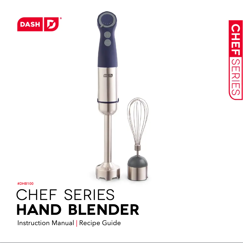 Página 1 del manual Manual de usuario Dash Chef Series Hand DHB100GBMN06