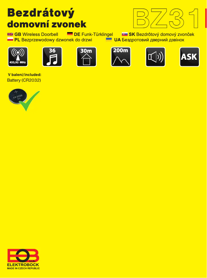 Imagen de la primera página del manual del dispositivo BZ3-1S