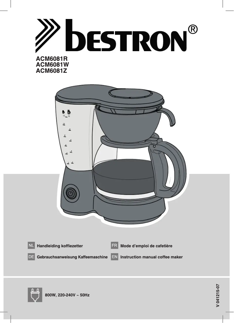 Página nº 1 - Manual de usuario Bestron ACM6081Z