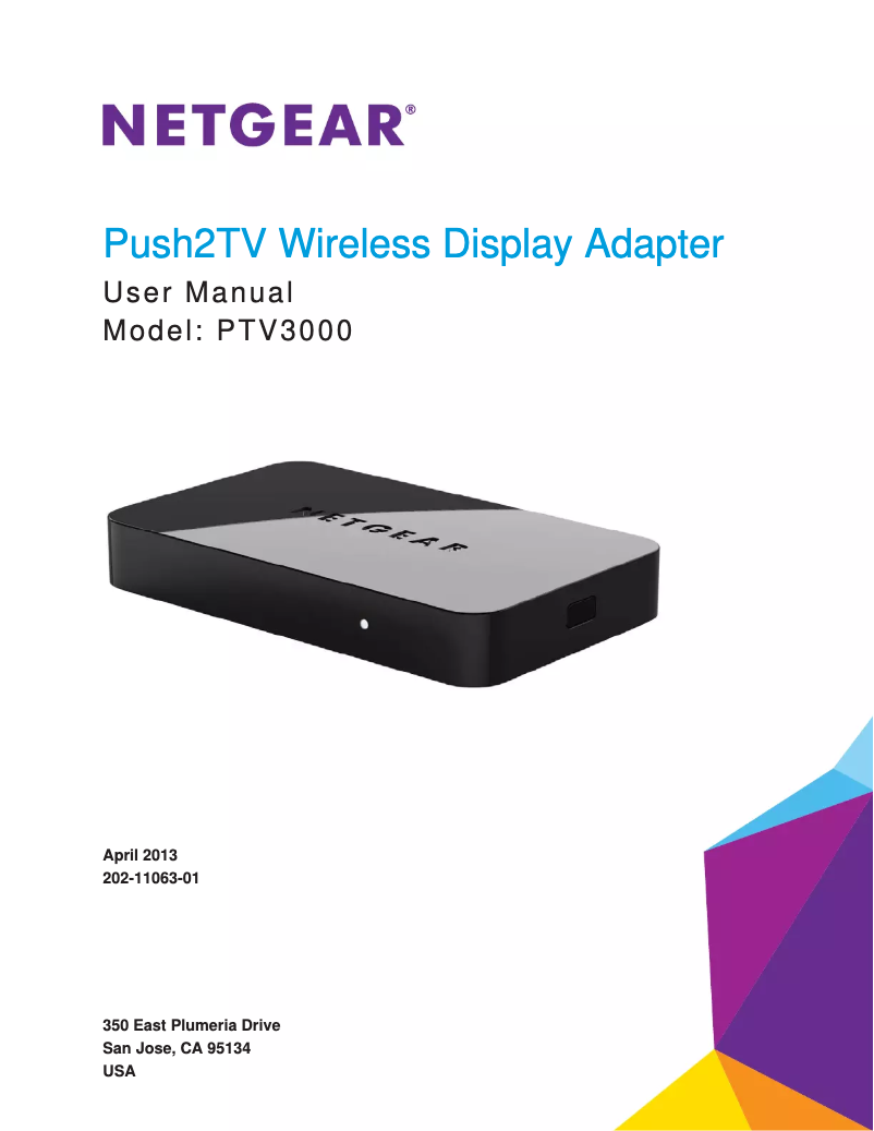 Página nº 1 - Manual de usuario Netgear PTV3000