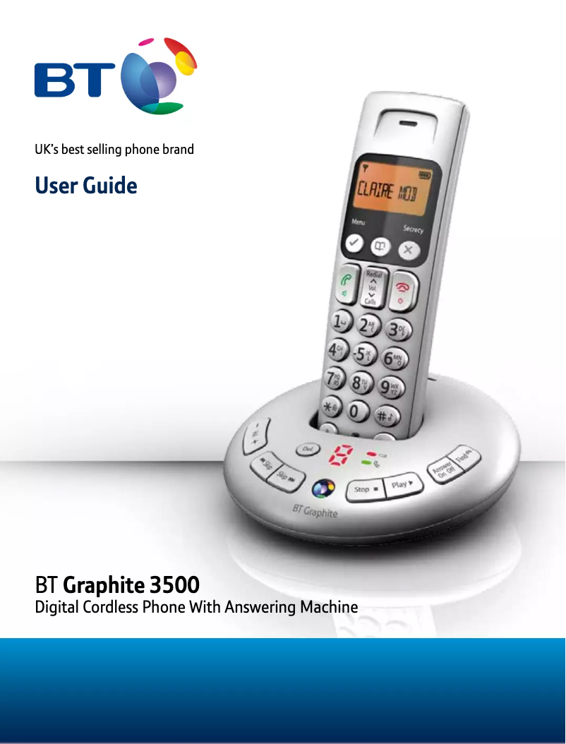 Página 1 del manual Manual de usuario British Telecom Graphite 3500