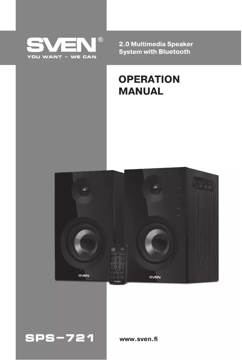 Página 1 del manual Manual de usuario Sven SPS-721