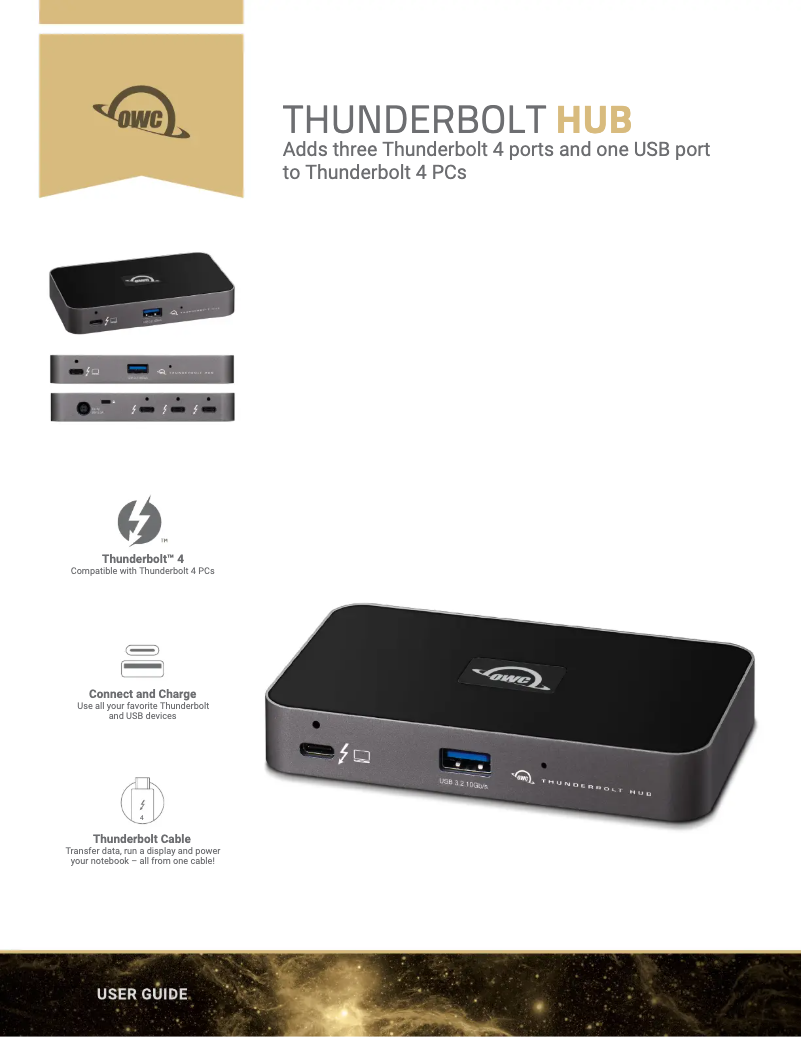 Página nº 1 - Manual de usuario OWC Thunderbolt Hub