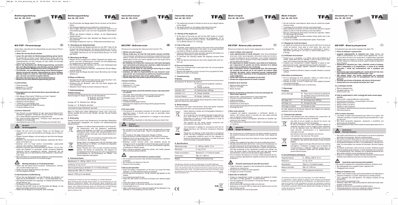 Página 1 del manual Manual de usuario TFA XXL 50.1010.54