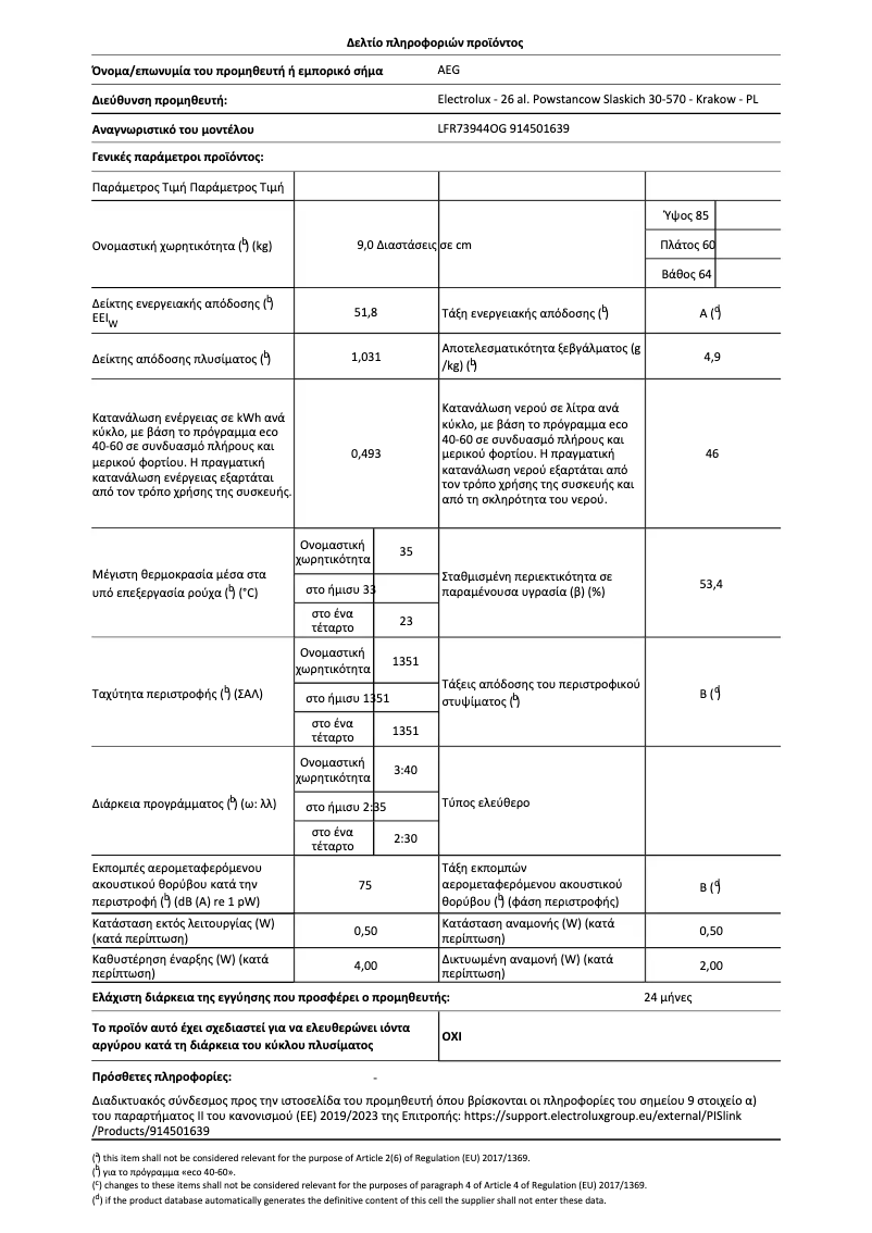 Imagen de la primera página del manual del dispositivo LFR73944OG