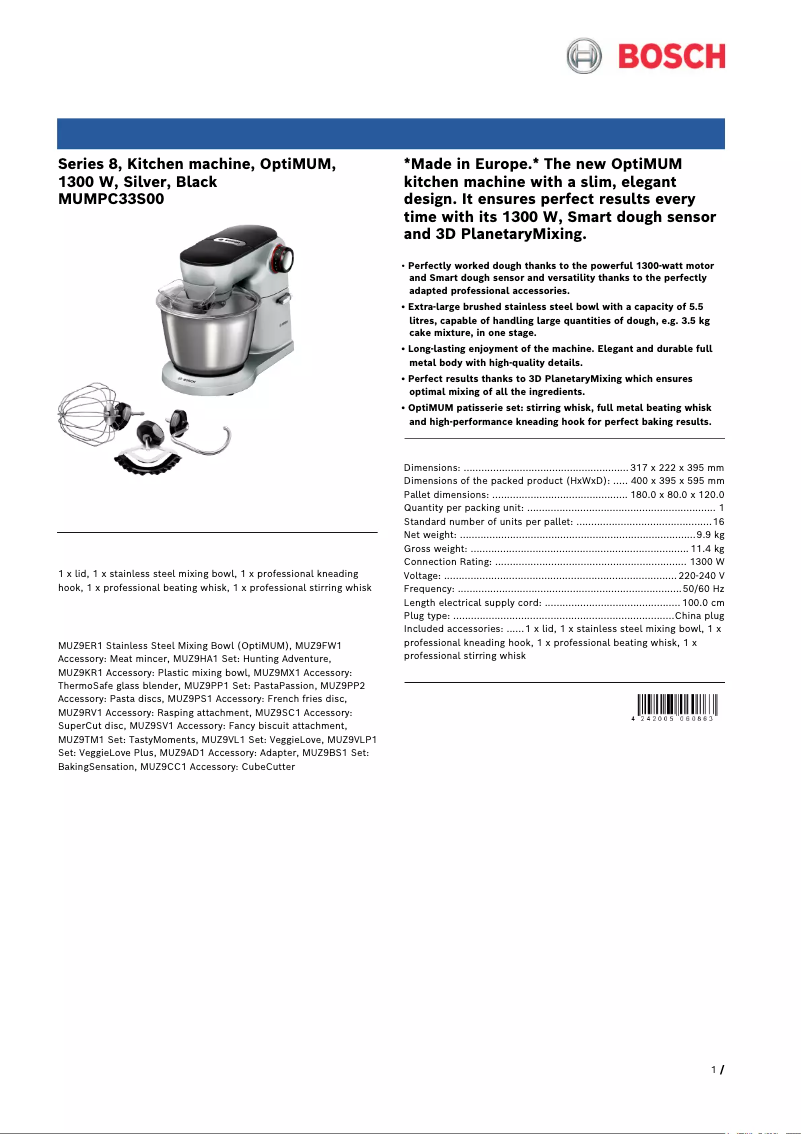 Imagen de la primera página del manual del dispositivo OptiMUM MUMPC33S00