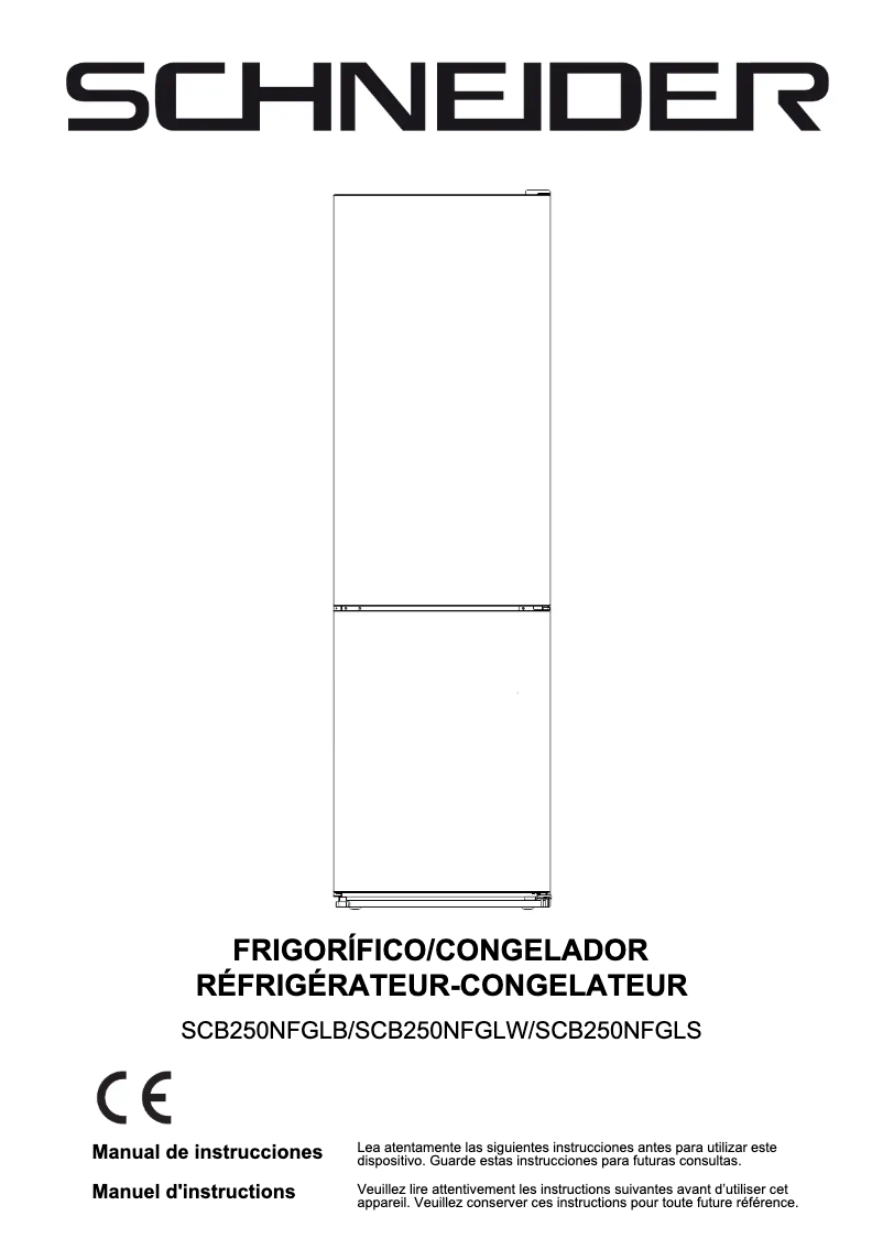 Página 1 del manual Manual de usuario Schneider SCB250NFGLS