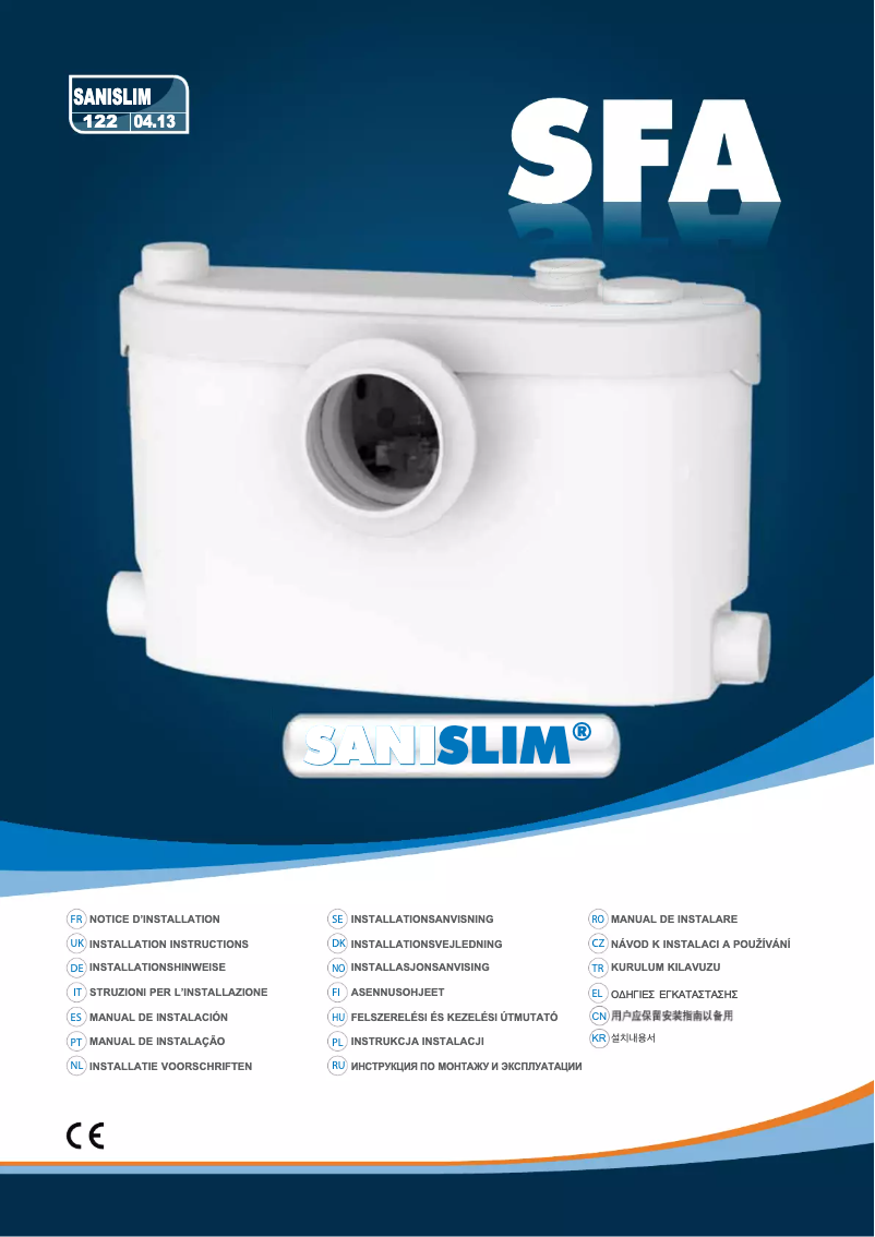 Página 1 del manual Manual de usuario Sanibroyeur Sanislim