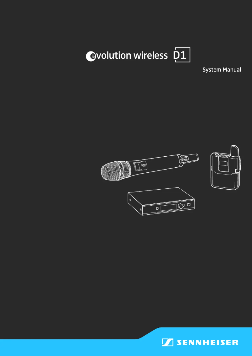 Página 1 del manual Manual de instrucciones Sennheiser Evolution wireless D1