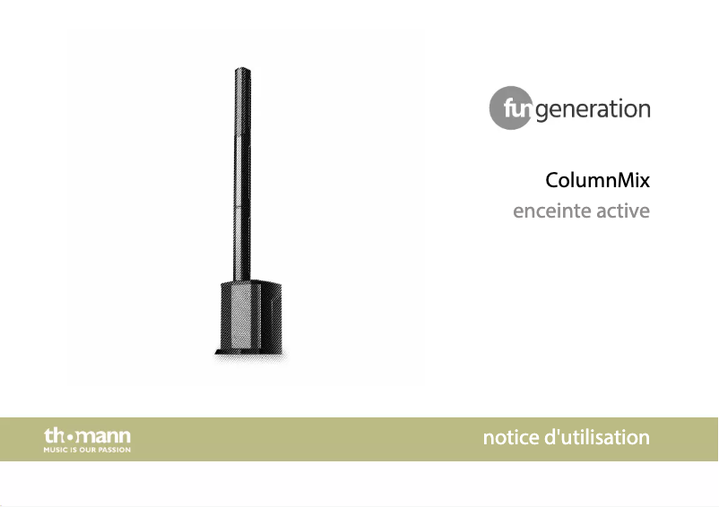 Imagen de la primera página del manual del dispositivo ColumnMix