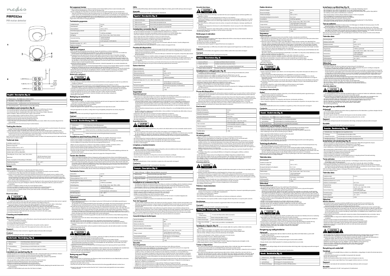 Imagen de la primera página del manual del dispositivo PIRPO32WT