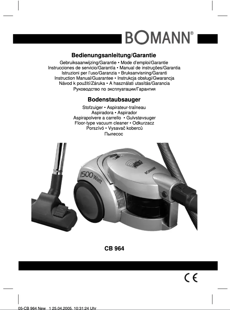 Página 1 del manual Manual de usuario Bomann CB 964