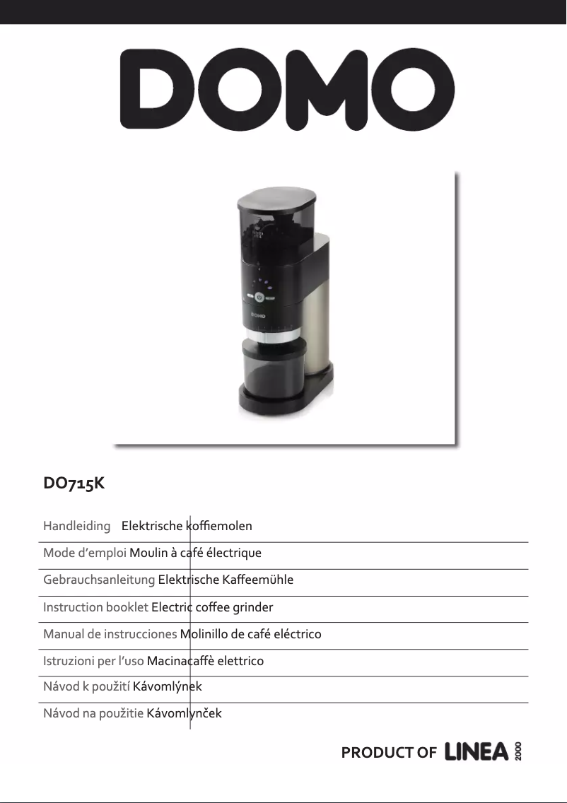 Imagen de la primera página del manual del dispositivo DO715K