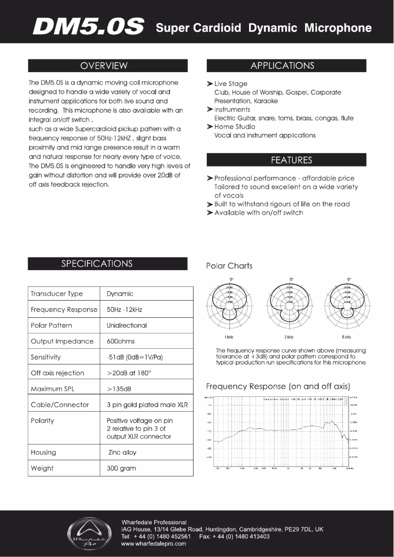 Imagen de la primera página del manual del dispositivo DM 5.0s