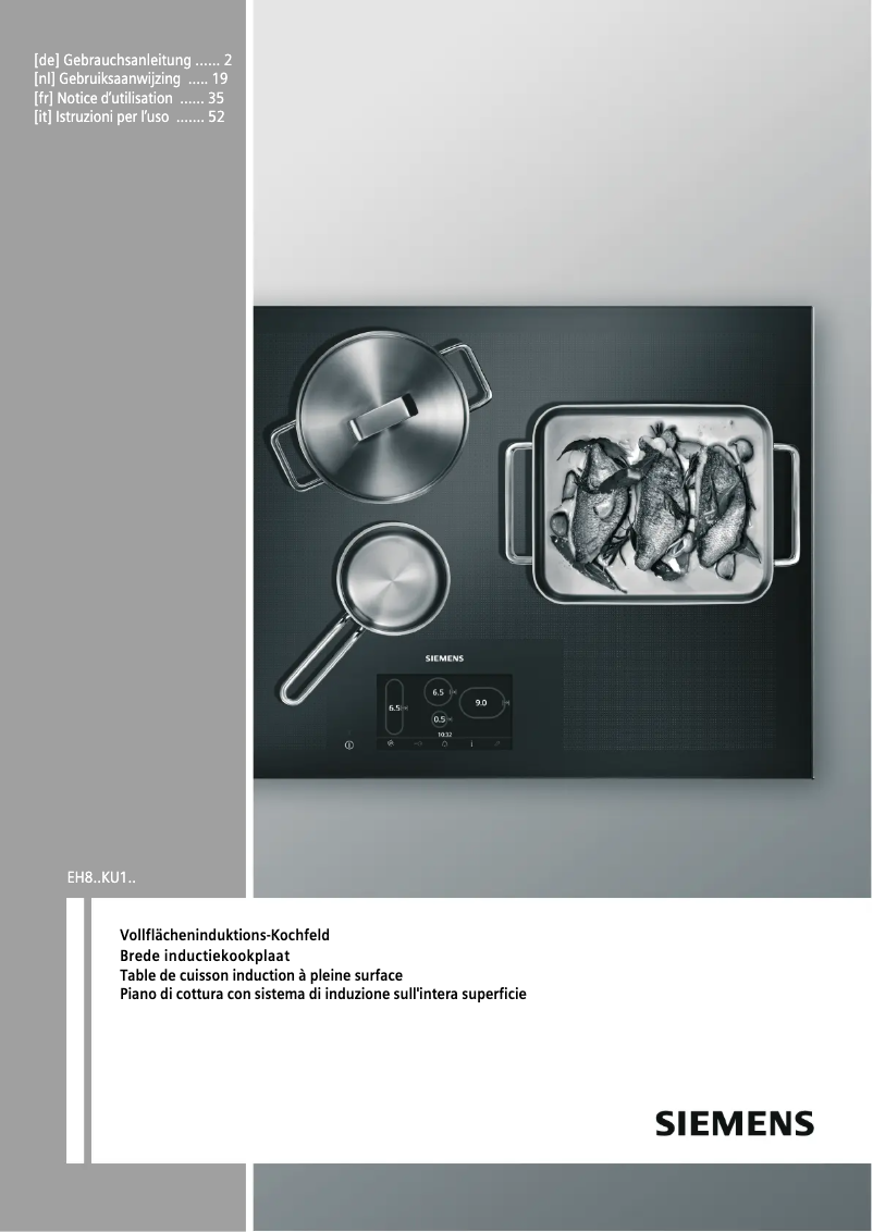 Página nº 1 - Manual de instrucciones Siemens EH801KU12E