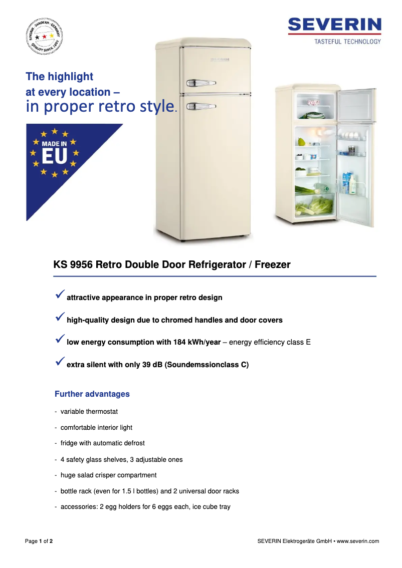 Imagen de la primera página del manual del dispositivo KS 9956