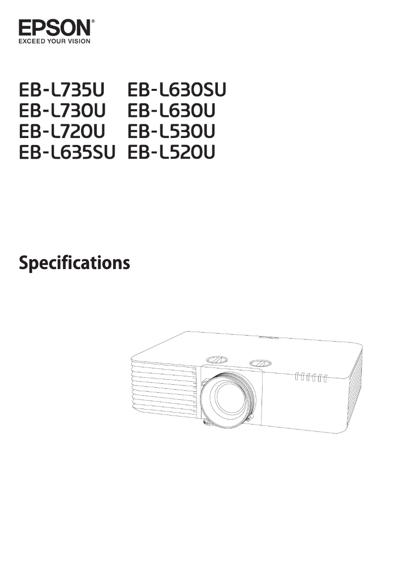 Imagen de la primera página del manual del dispositivo PowerLite EB-L520U