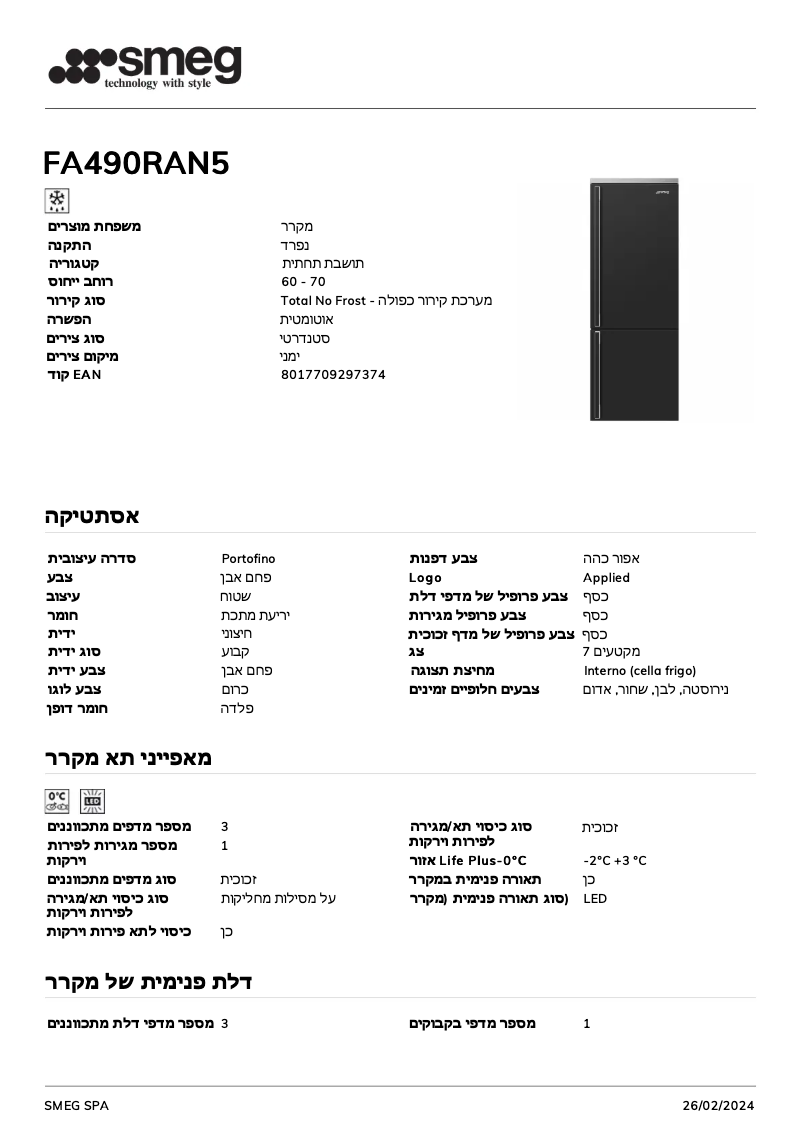 Imagen de la primera página del manual del dispositivo FA490RAN5