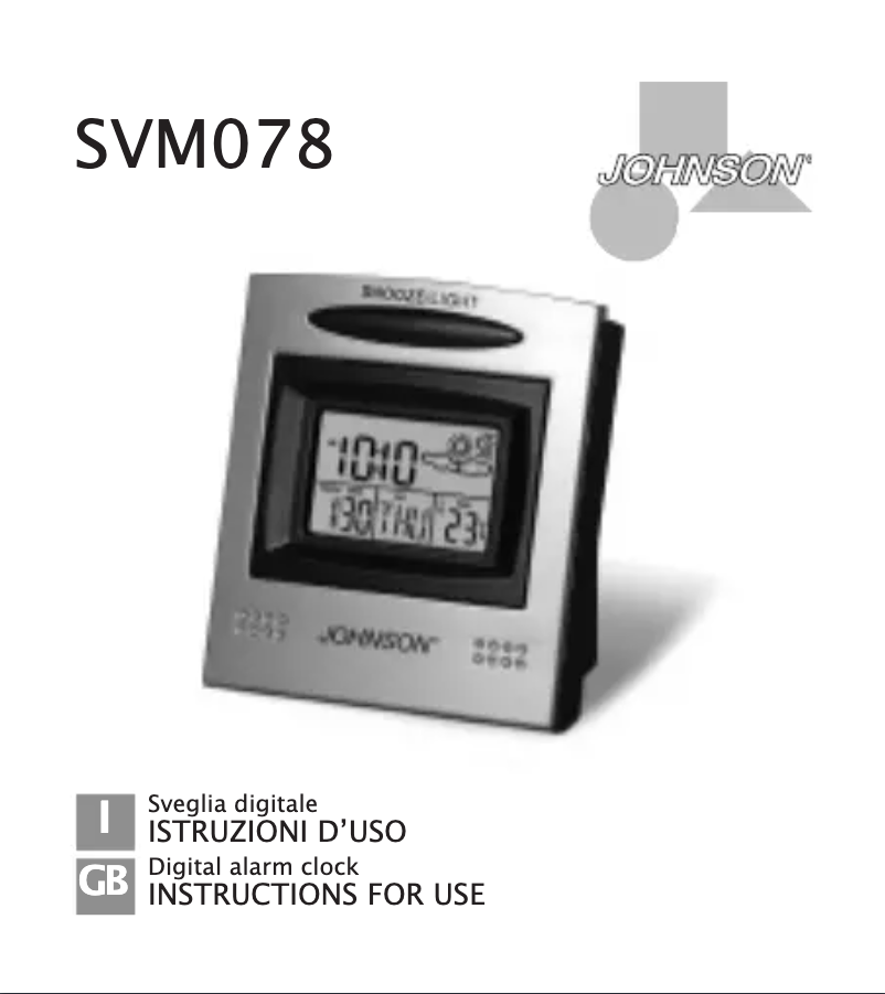 Página 1 del manual Manual de usuario Johnson SVM078