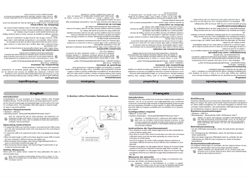 Imagen de la primera página del manual del dispositivo AMU0902EU-20