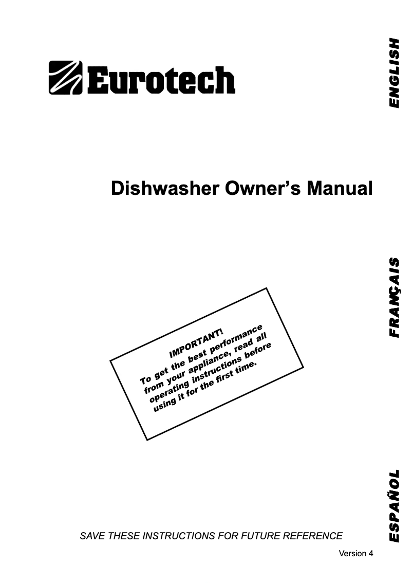 Imagen de la primera página del manual del dispositivo GSDA100KBB