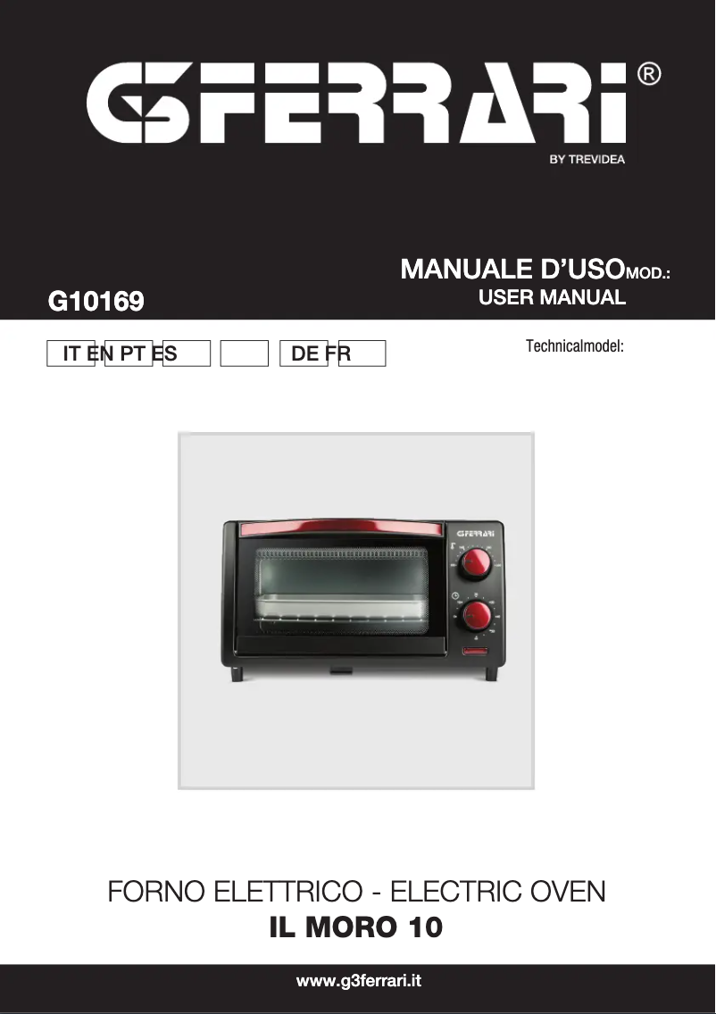 Página 1 del manual Manual de usuario G3 Ferrari IL MORO 10 G10169