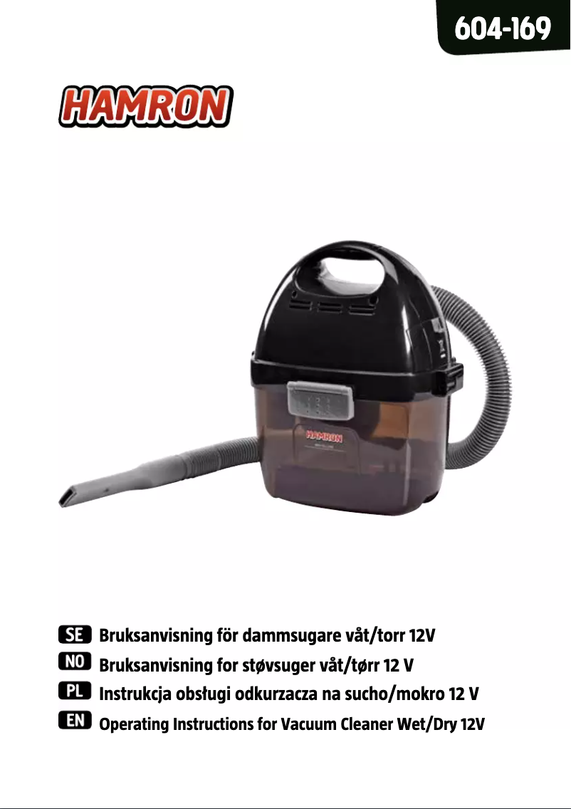 Página nº 1 - Manual de usuario Hamron 604-169