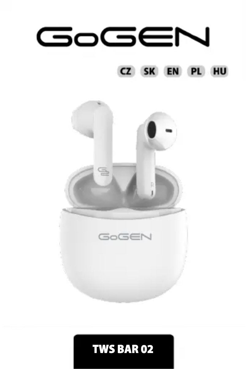 Página nº 1 - Manual de usuario GoGen TWS  BAR evo 2