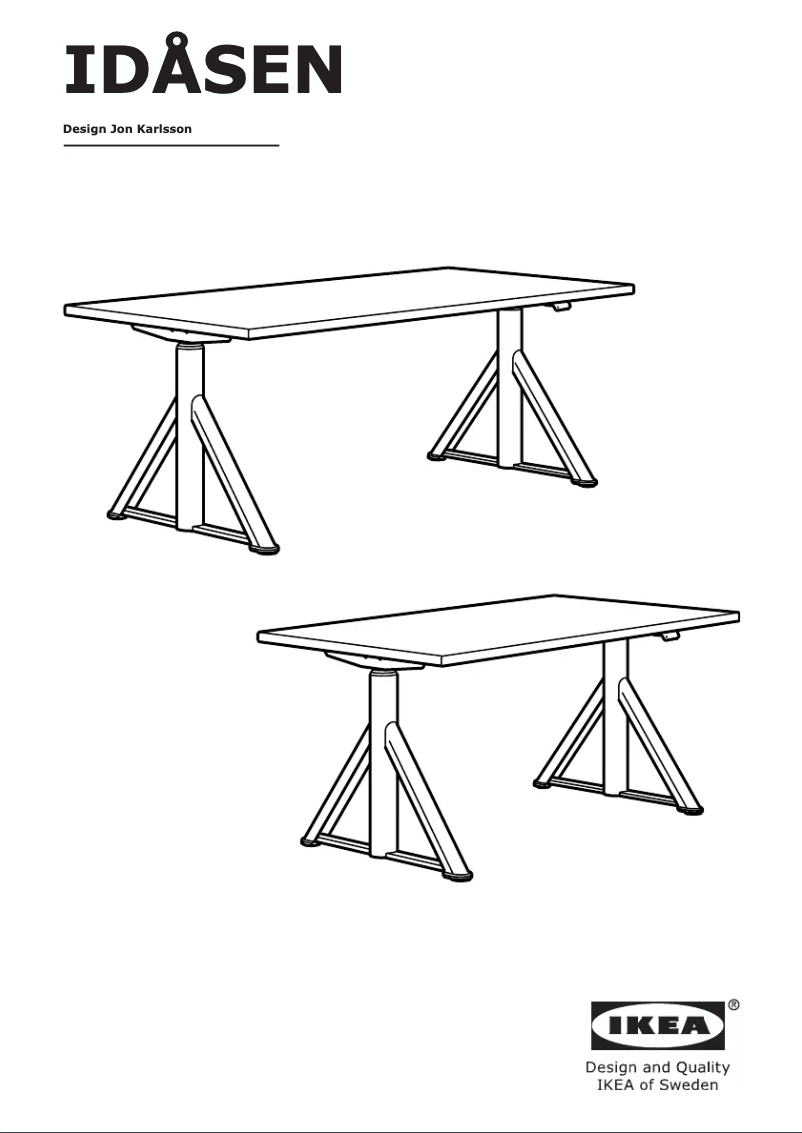 Página 1 del manual Manual de instrucciones Ikea IDÅSEN