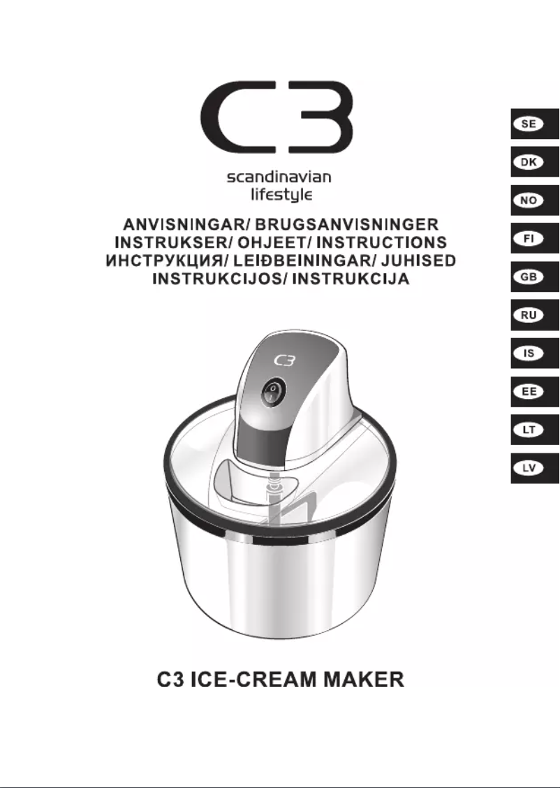 Imagen de la primera página del manual del dispositivo Gelato