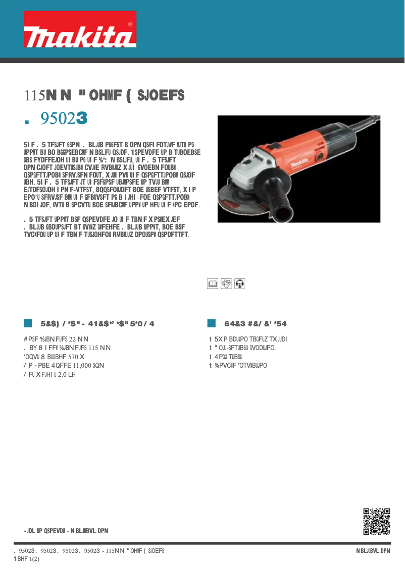 Imagen de la primera página del manual del dispositivo M9502R