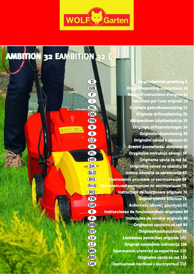 Imagen de la primera página del manual del dispositivo Ambition 32 E