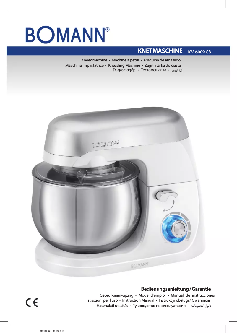 Imagen de la primera página del manual del dispositivo KM 6009 CB