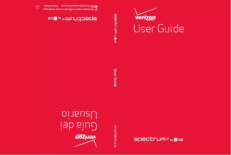 Imagen de la primera página del manual del dispositivo Spectrum 2