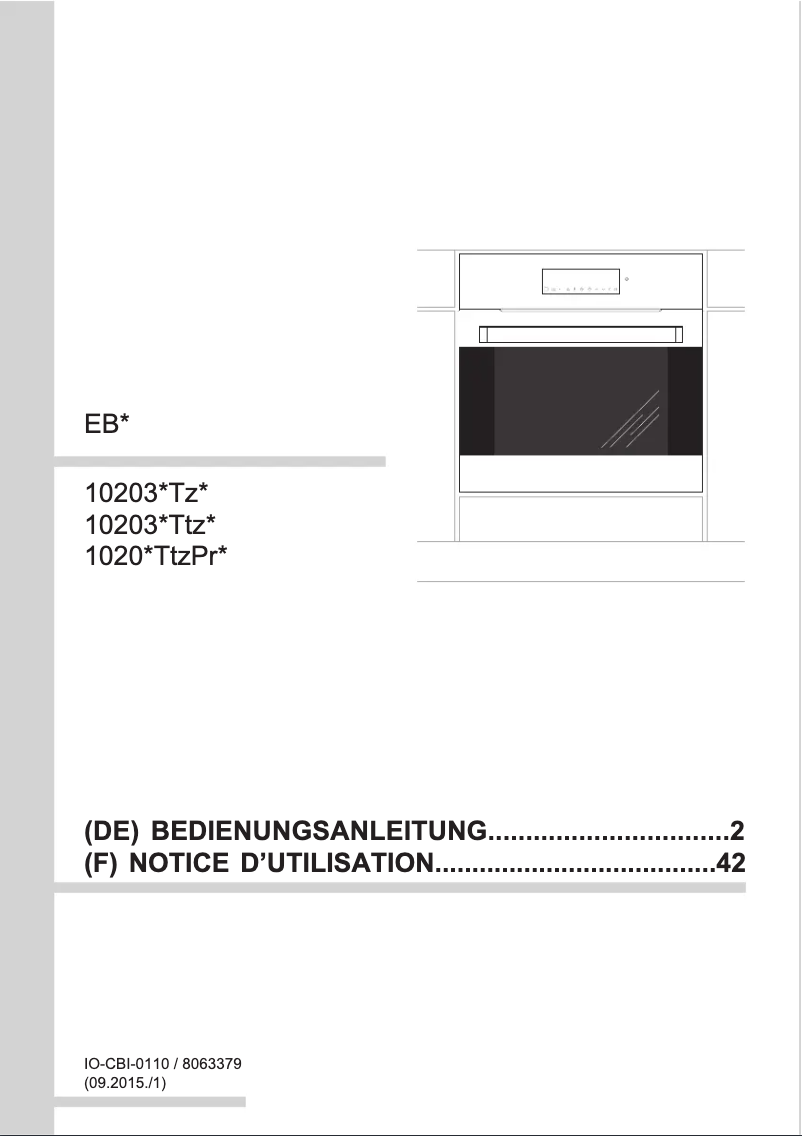 Página nº 1 - Manual de usuario Amica EB 10203 TZ
