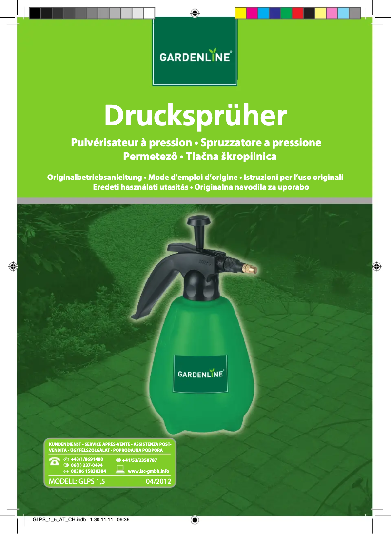 Página 1 del manual Manual de usuario Gardenline GLPS 15
