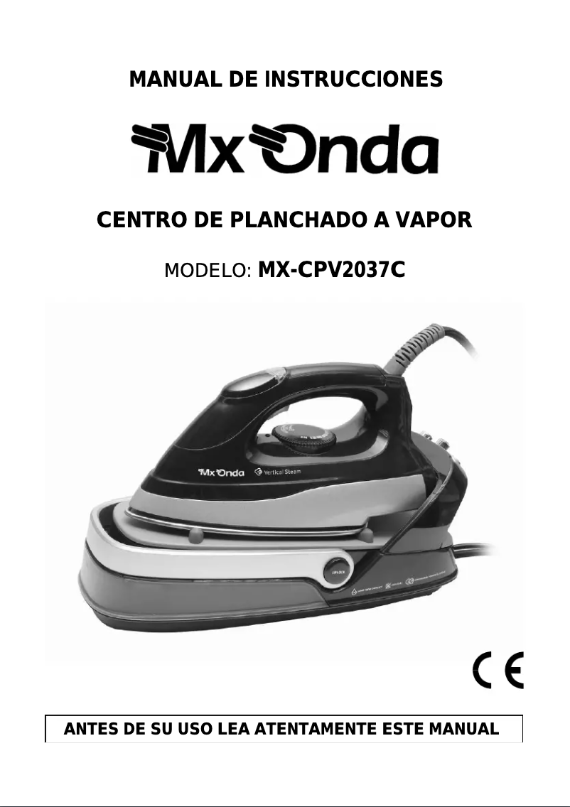 Imagen de la primera página del manual del dispositivo MX-CPV2037C