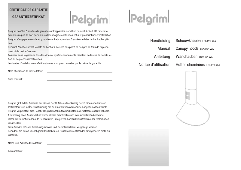 Imagen de la primera página del manual del dispositivo PSK900RVS