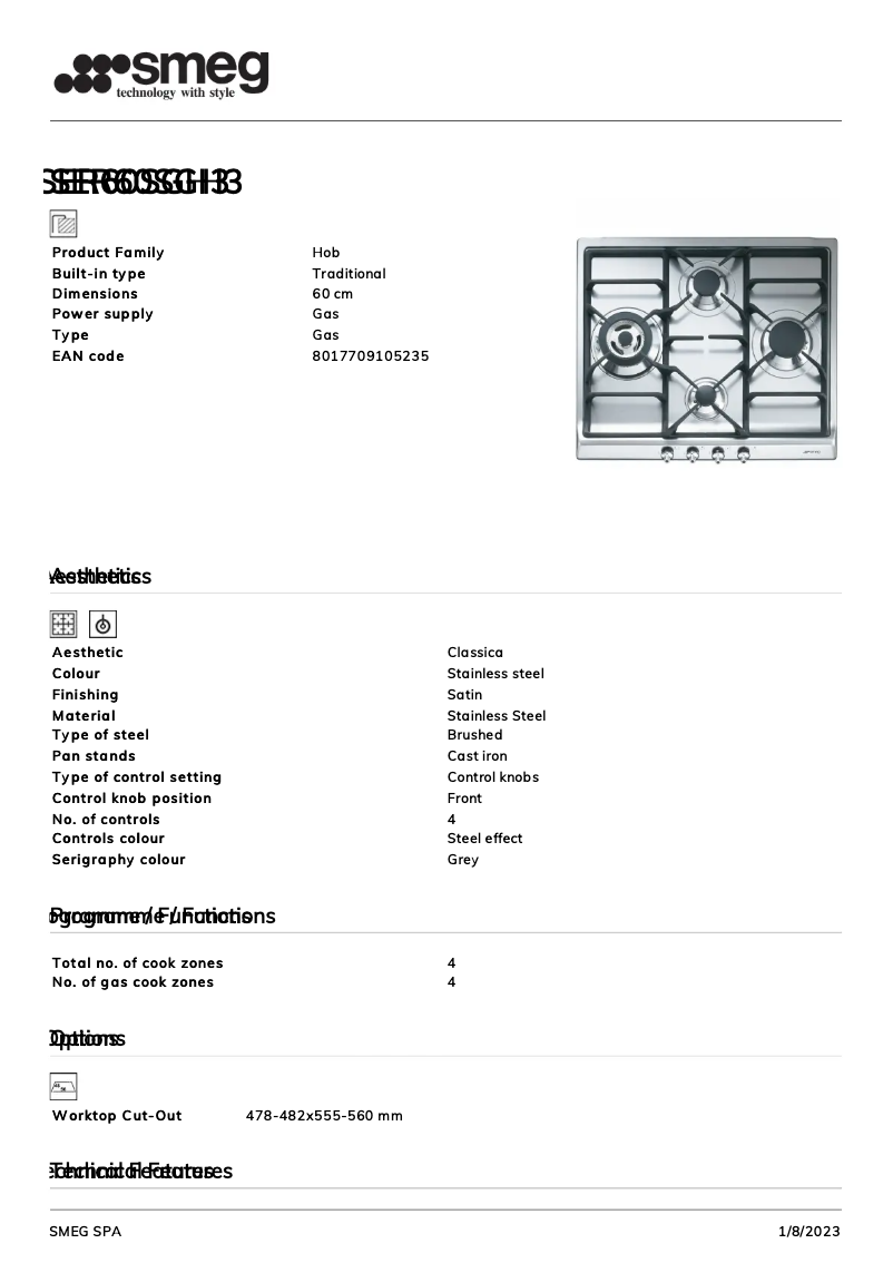 Imagen de la primera página del manual del dispositivo SER60SGH3