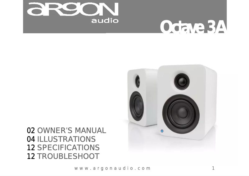 Imagen de la primera página del manual del dispositivo Octave 3A