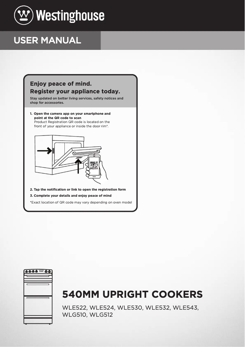 Imagen de la primera página del manual del dispositivo WLE524WC