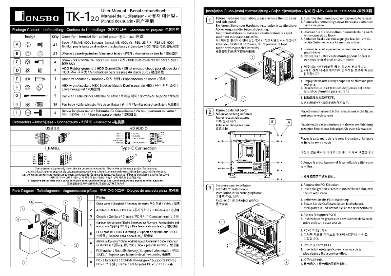 Imagen de la primera página del manual del dispositivo TK-1