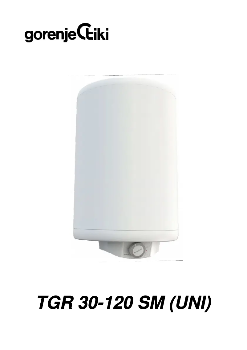 Página 1 del manual Manual de usuario Gorenje TGR 30-120 SM -UNI